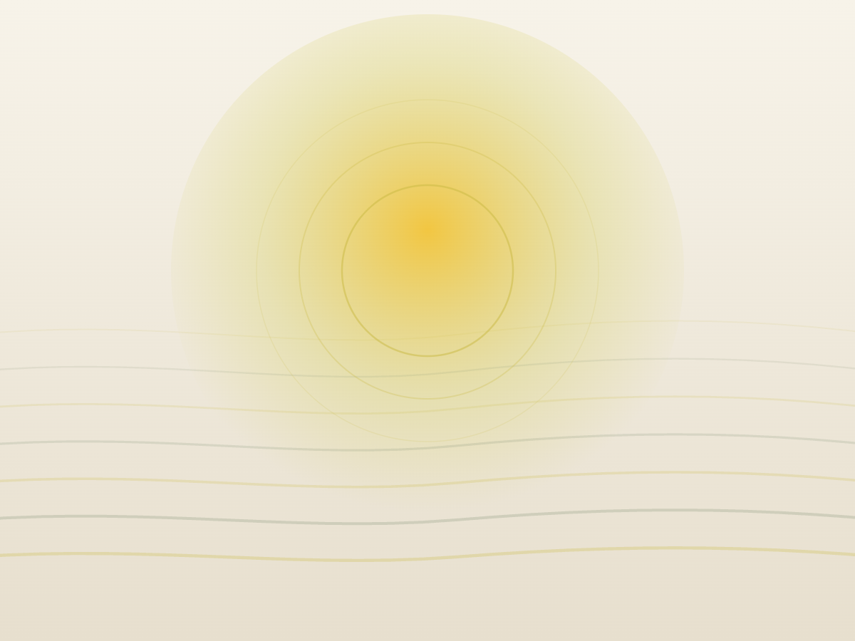 Calm sunrise over gentle ripples